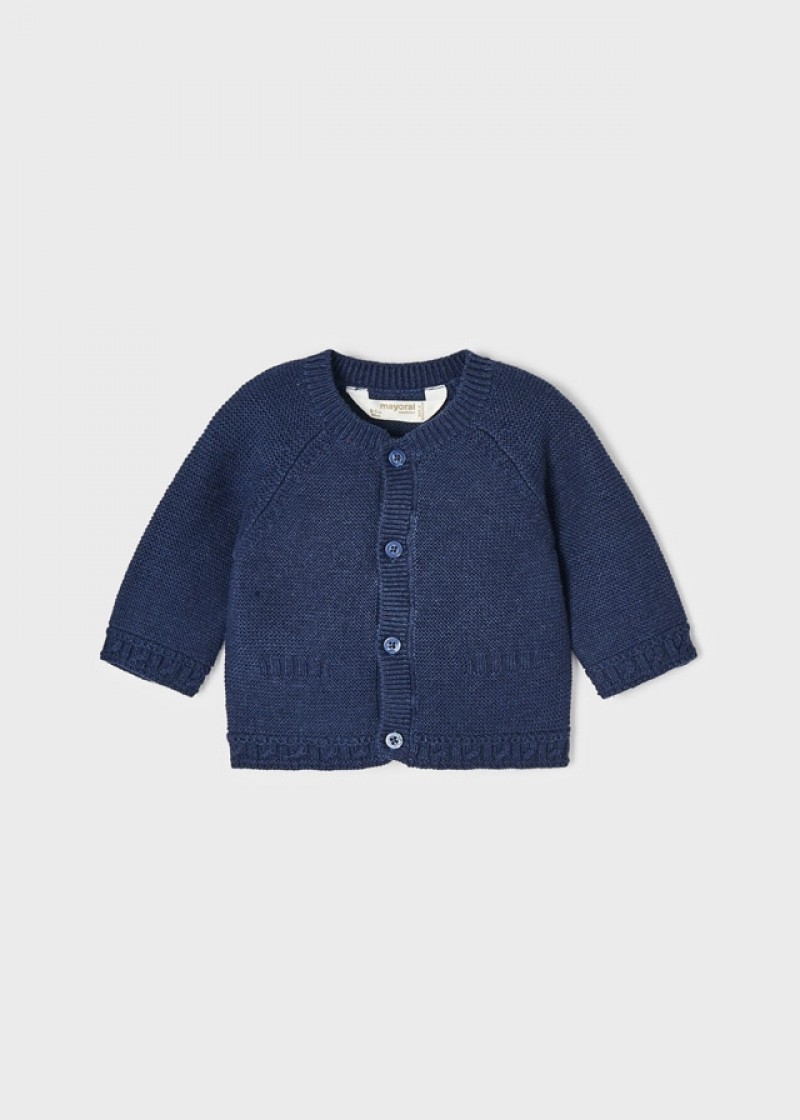 Jacheta bleumarin tricot pentru nou-nascut MAYORAL 2391 MYBL27M