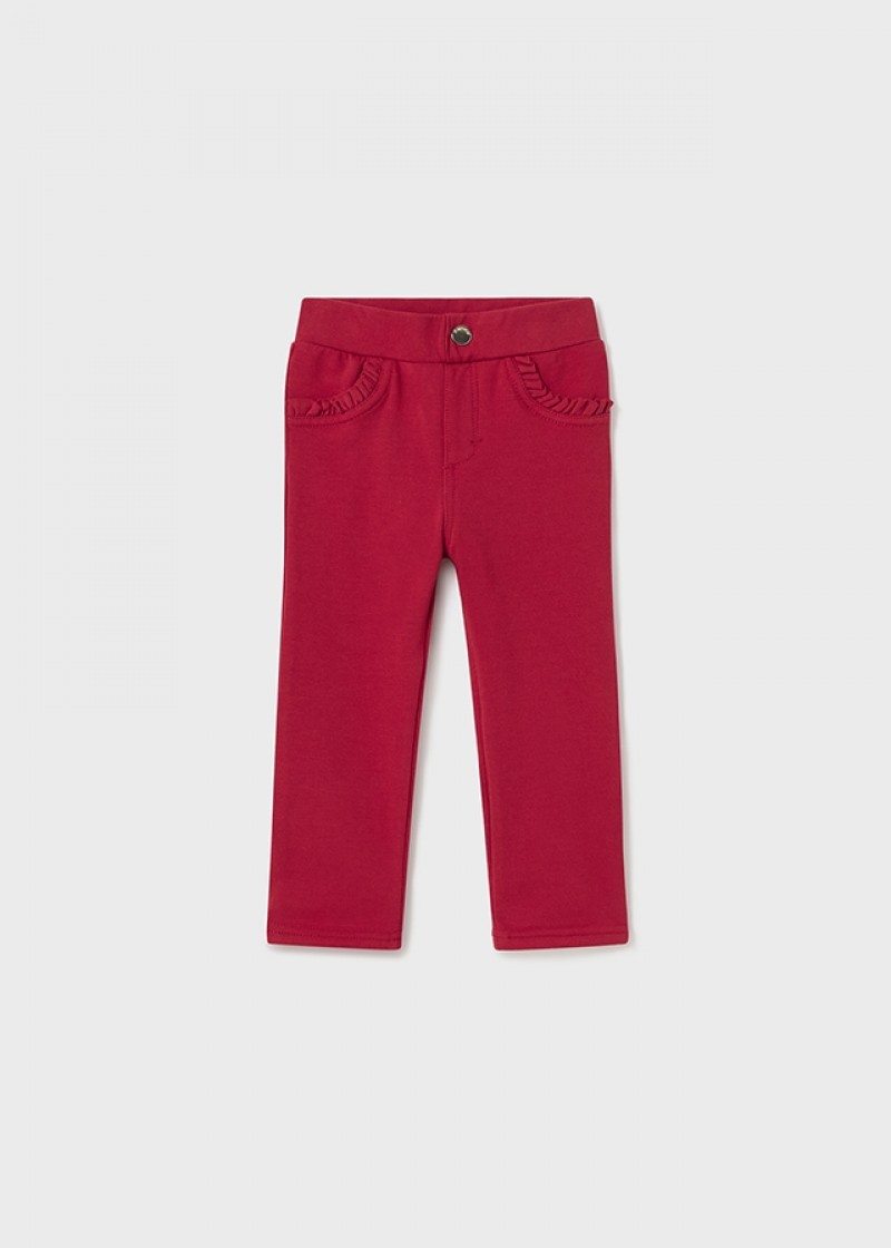 Pantaloni rosii bumbac elastic bebe MAYORAL 560 MYPL08R