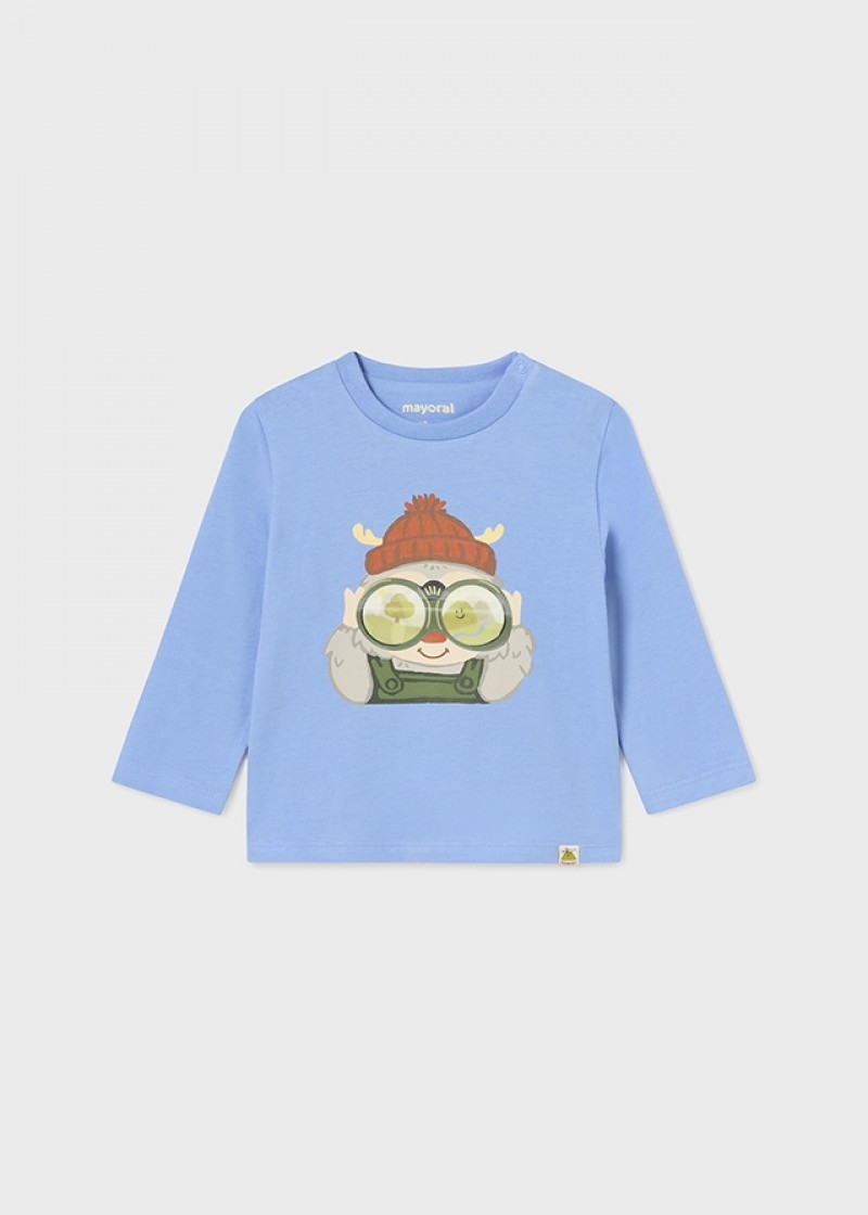 Bluza albastra model interactiv binoclu bebe MAYORAL 2036 MY-BL48P