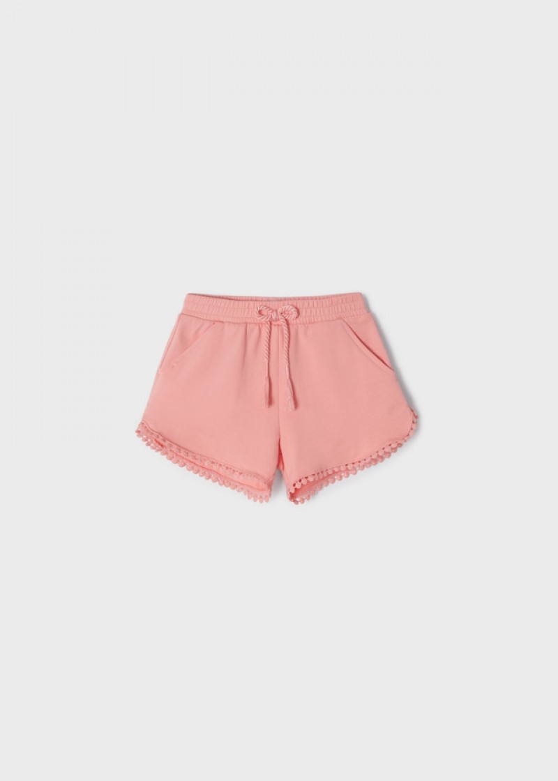 Pantaloni roz scurti ECOFRIENDS basic fetita MAYORAL 607 MYPS07C
