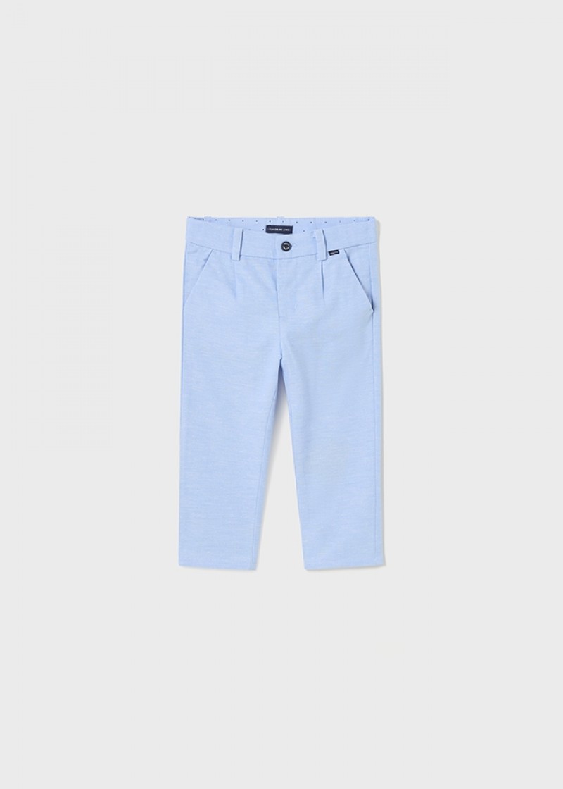 Pantaloni bleu chino cu in pentru bebe 1517 MYPL20V